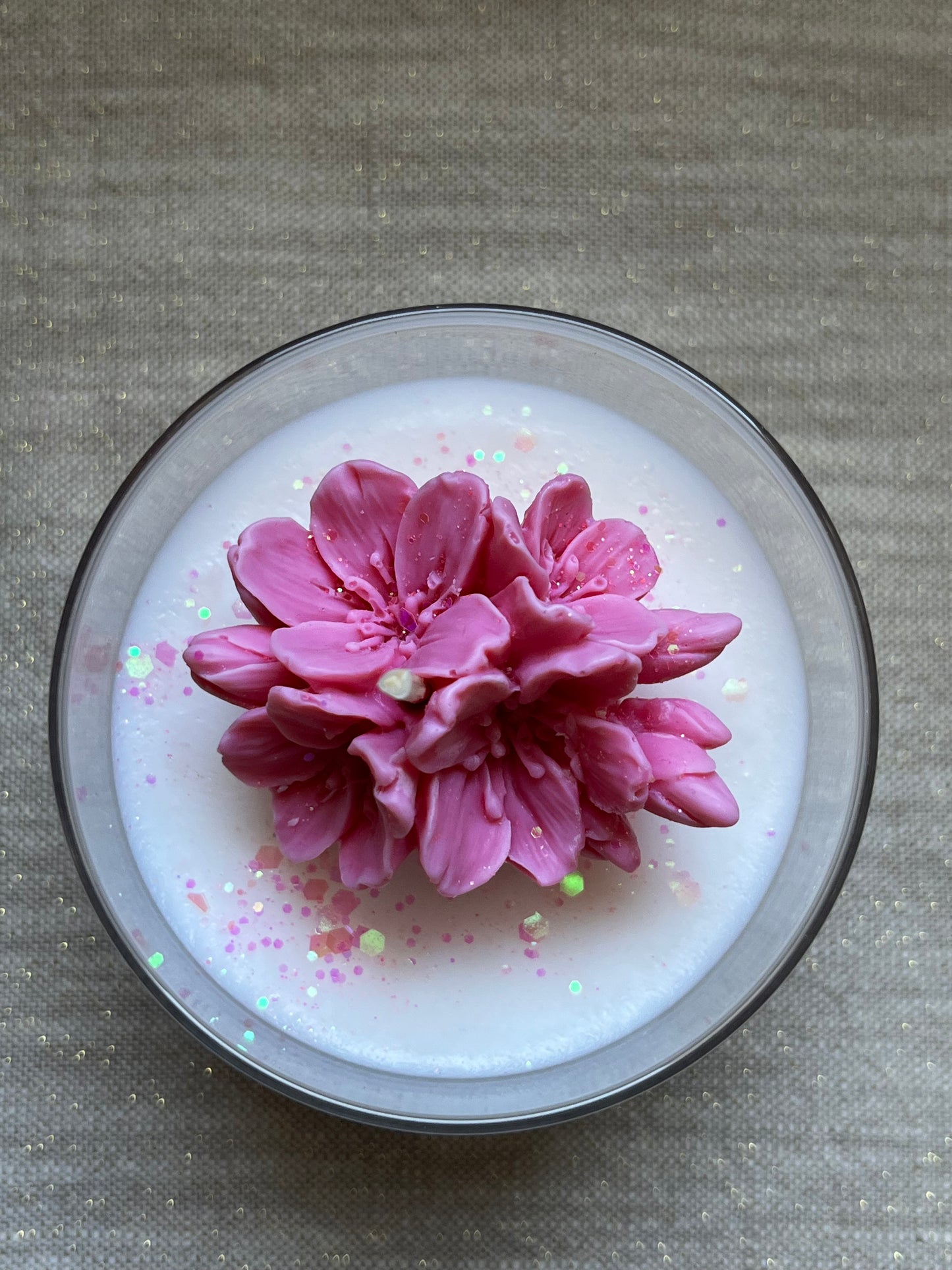 Pot Fleuri Parfum Fleur de Coton