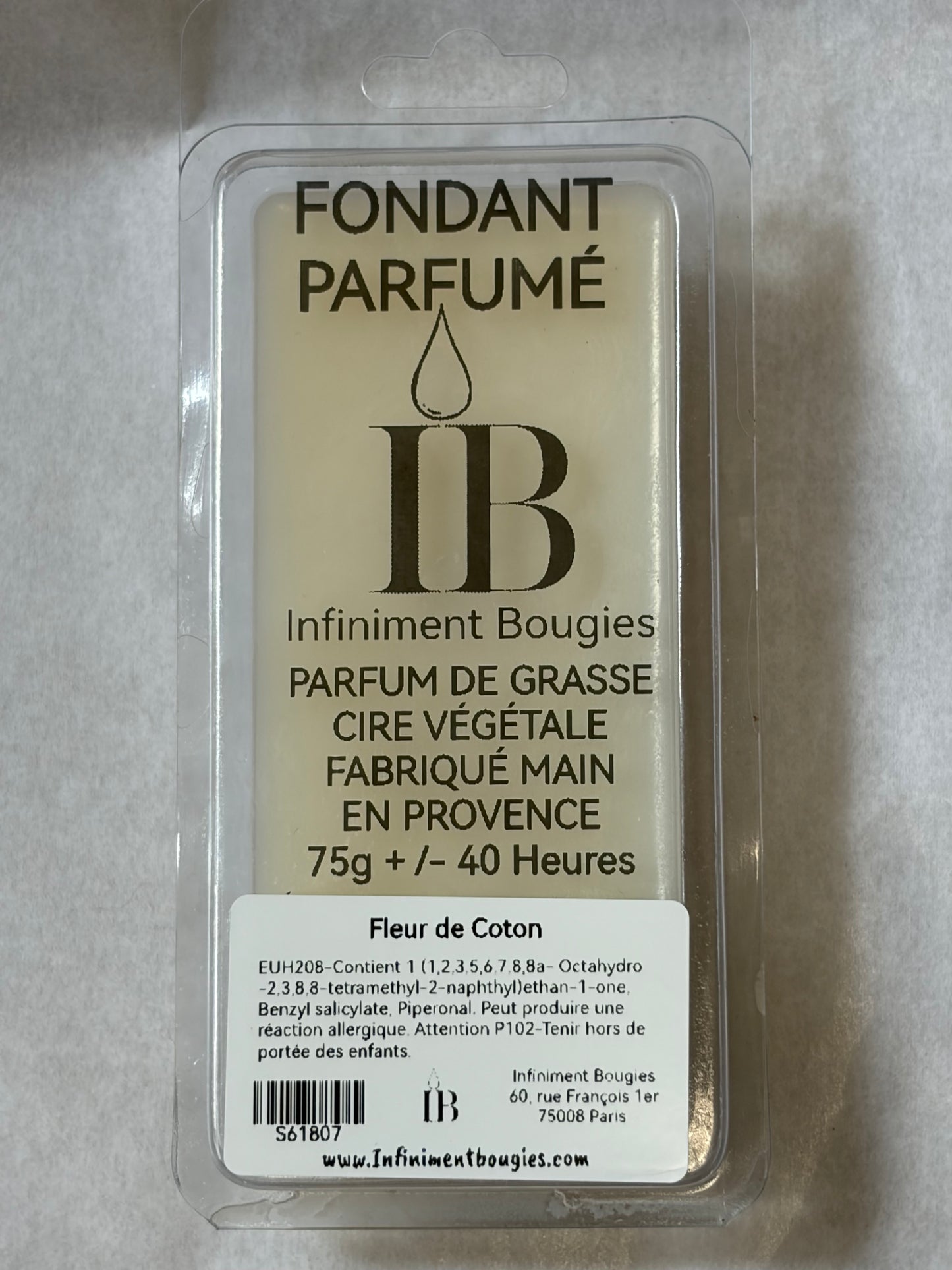 Fondant Parfumé Fleur de Coton