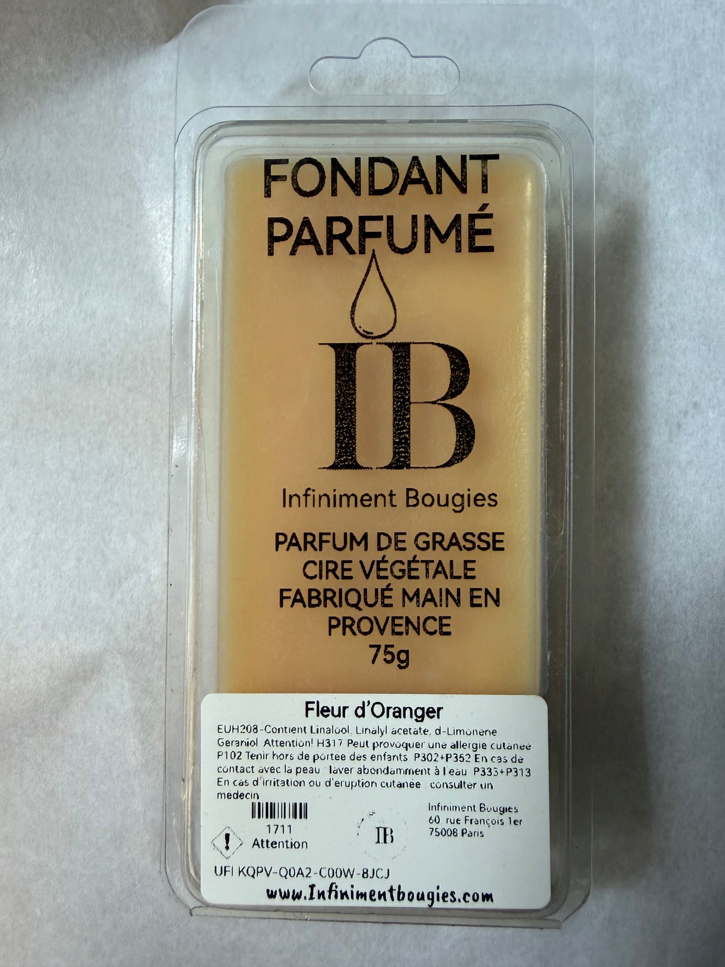 Fondant Parfumé Fleur d'Oranger