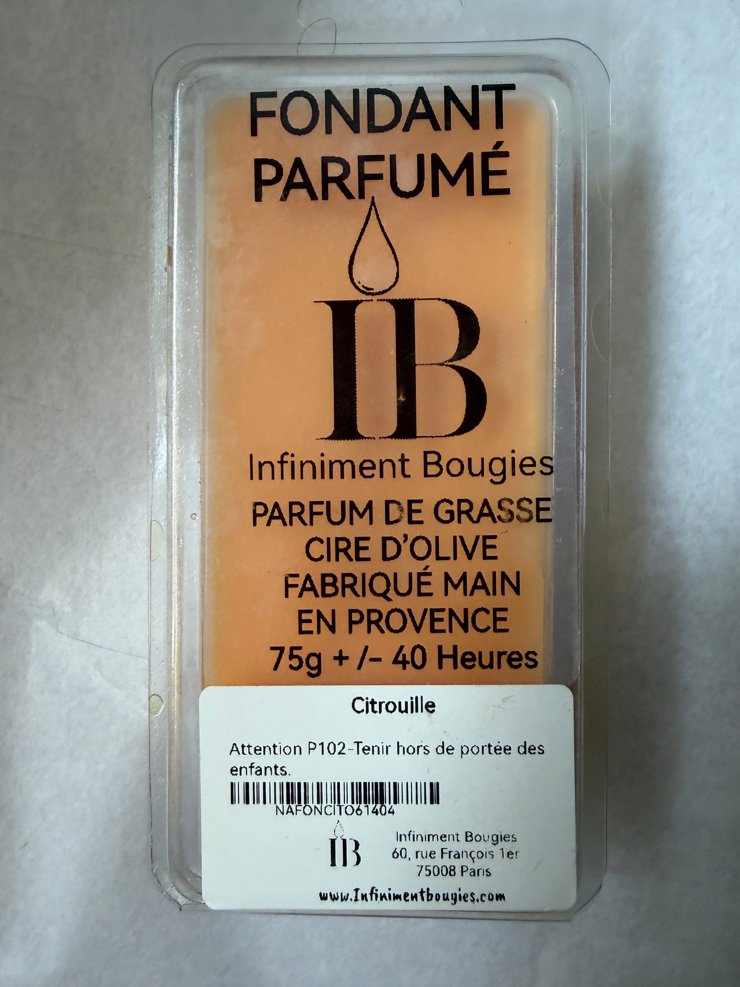 Fondant Parfumé Citrouille