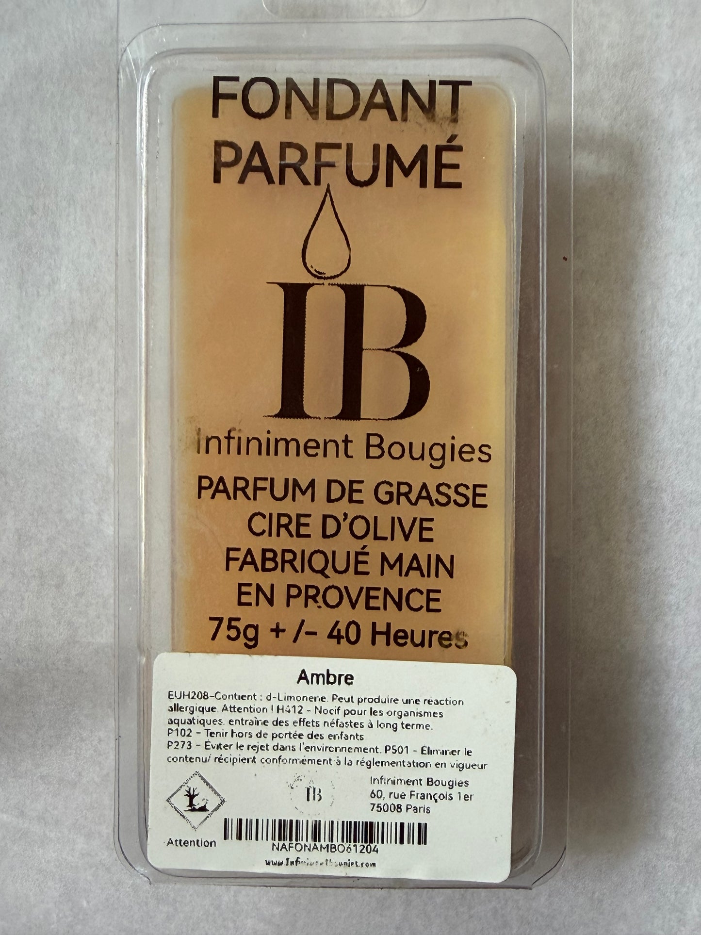 Fondant Parfumé Ambre