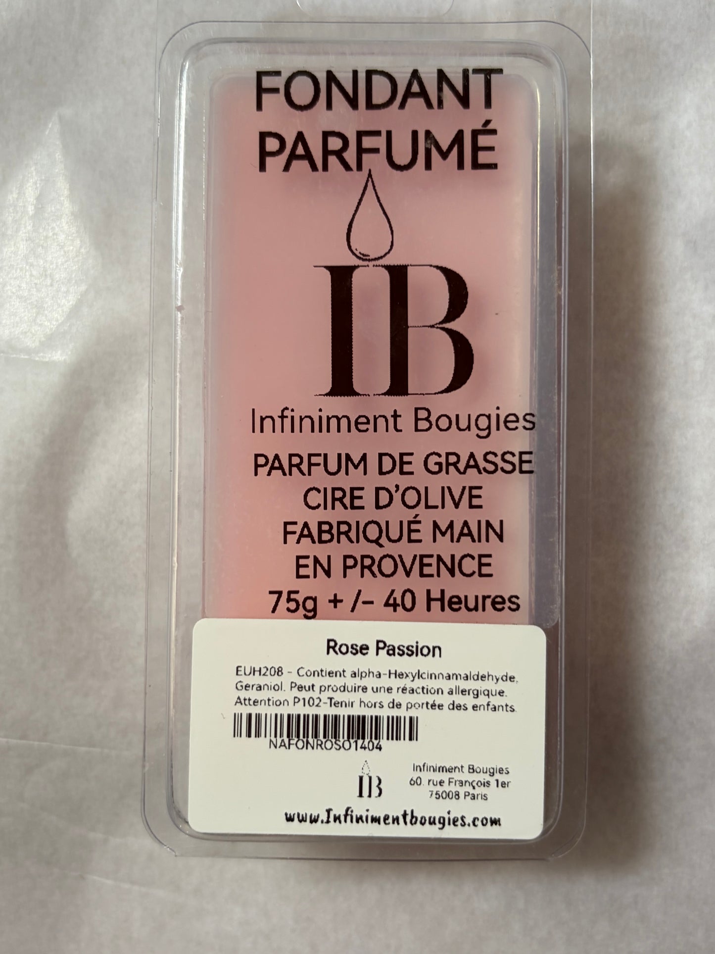 Fondant Parfumé Rose Passion