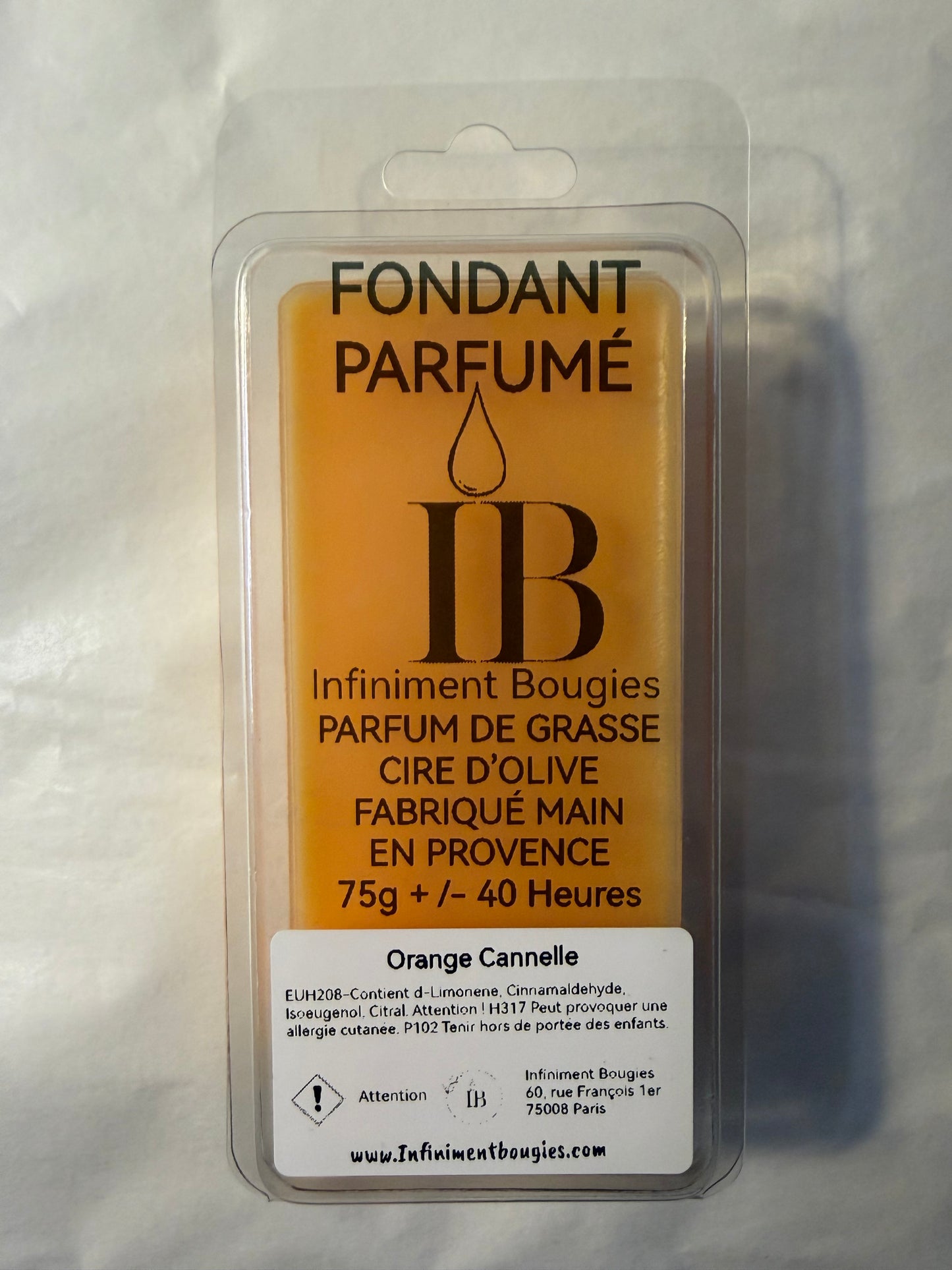 Fondant Parfumé Orange Cannelle