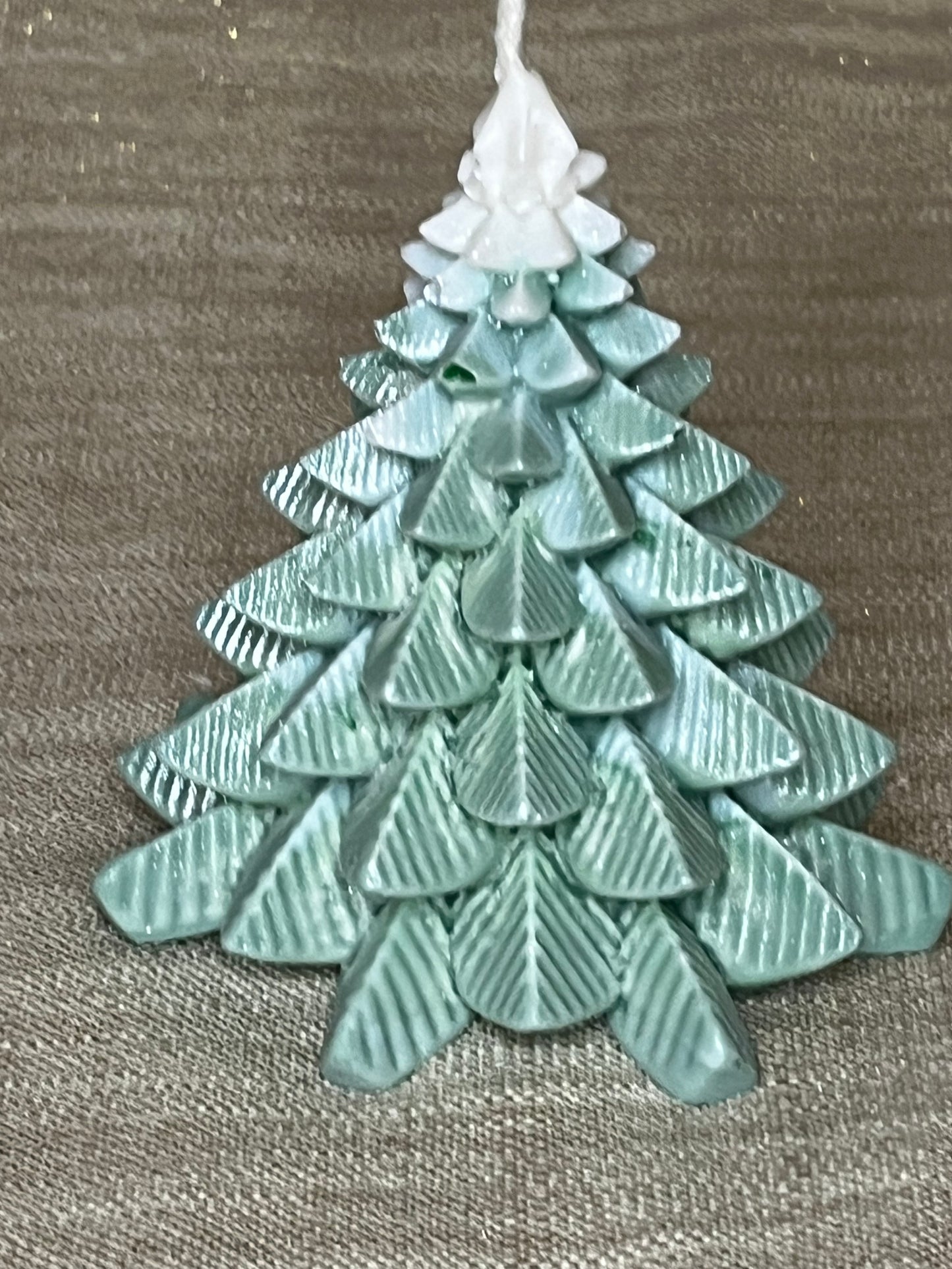 Bougie Sapin de Noël Rayé Parfum Forêt