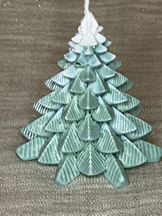 Bougie Sapin de Noël Rayé Parfum Forêt