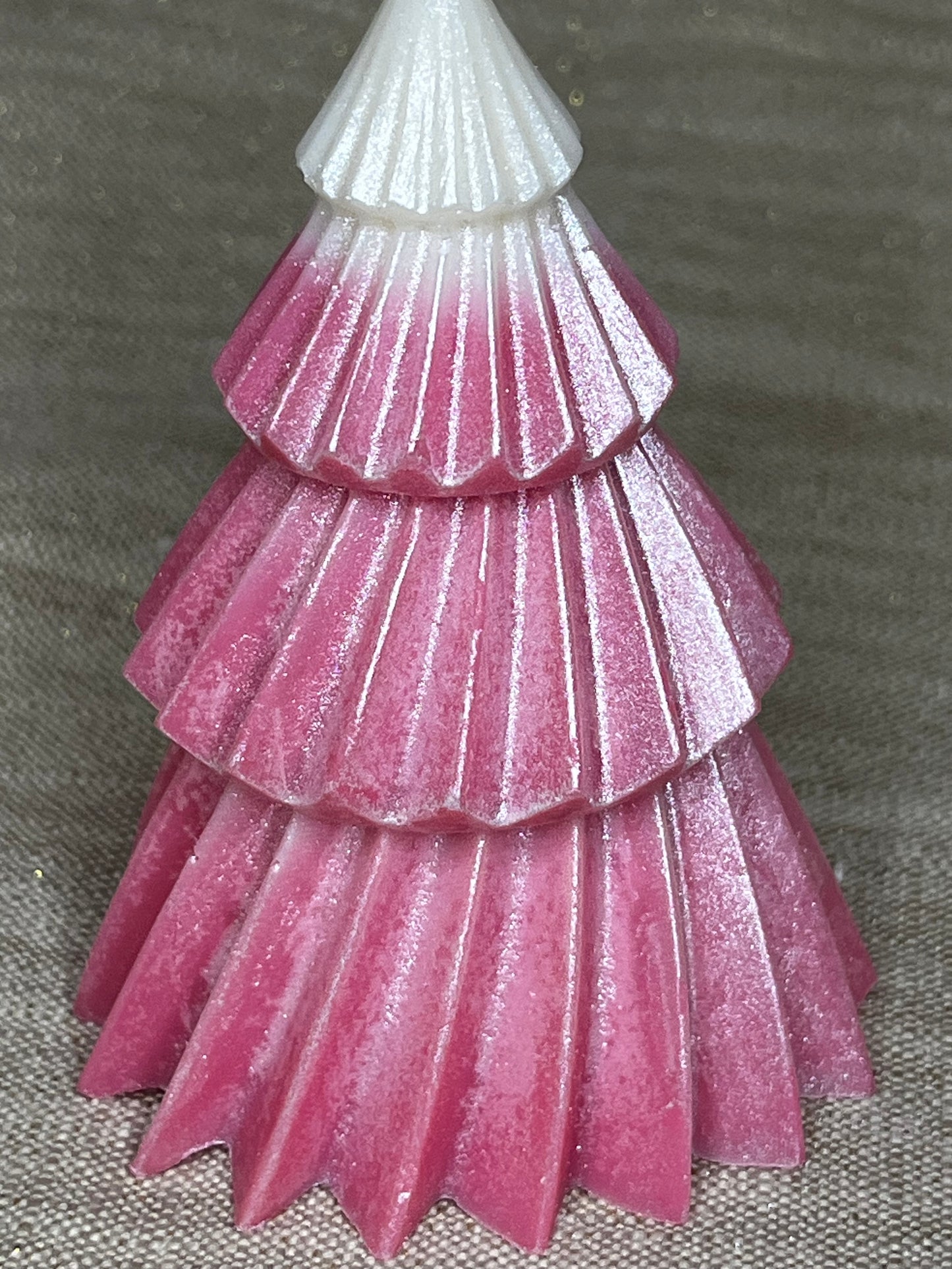 Bougie Sapin de Noël Torsadé Parfum Forêt