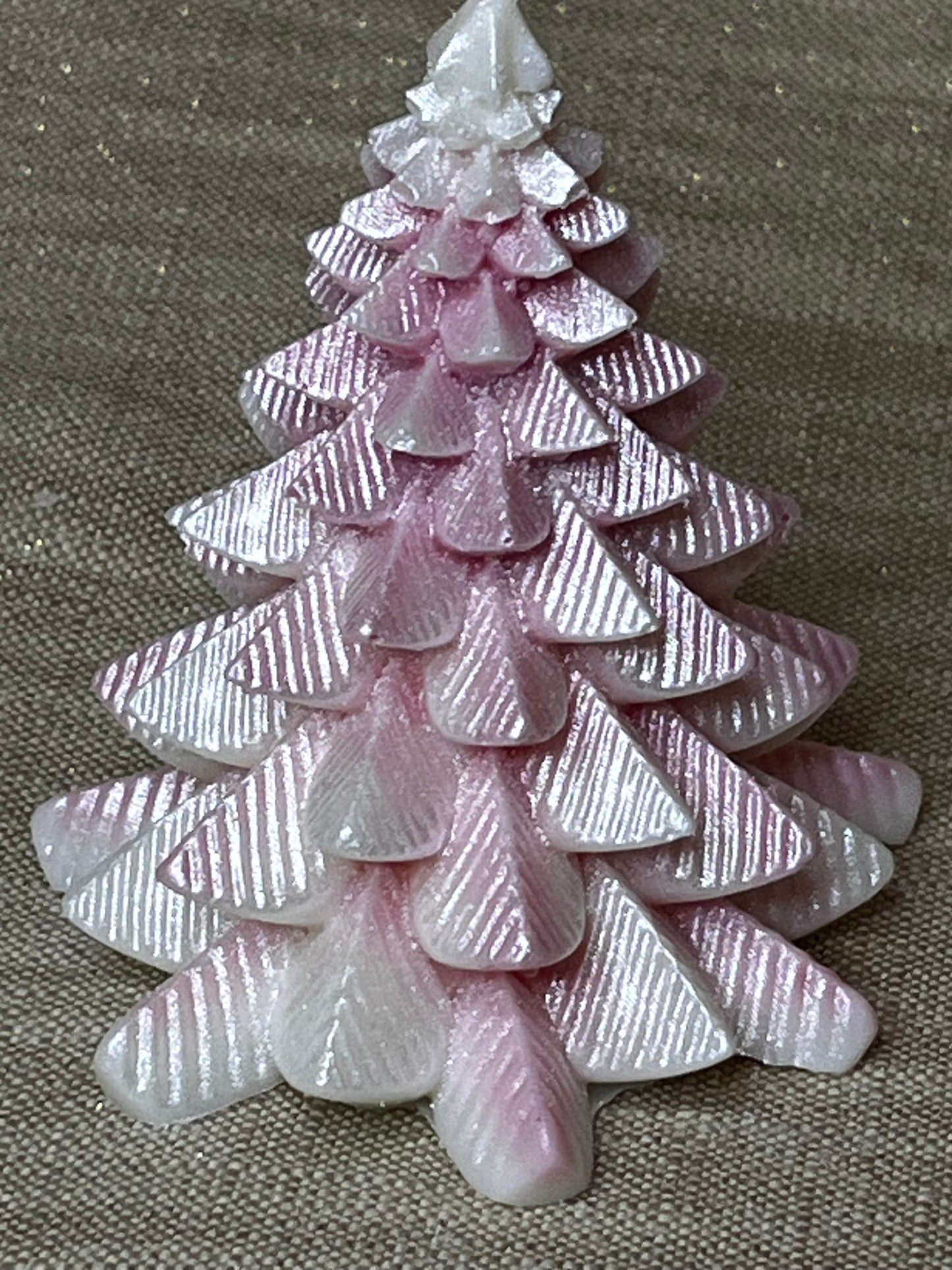 Bougie Sapin de Noël Rayé Parfum Forêt